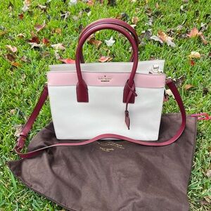 Kate spade New York leather bag blush pink and cream